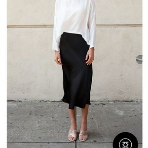 Mimu Maxi Slip Skirt L